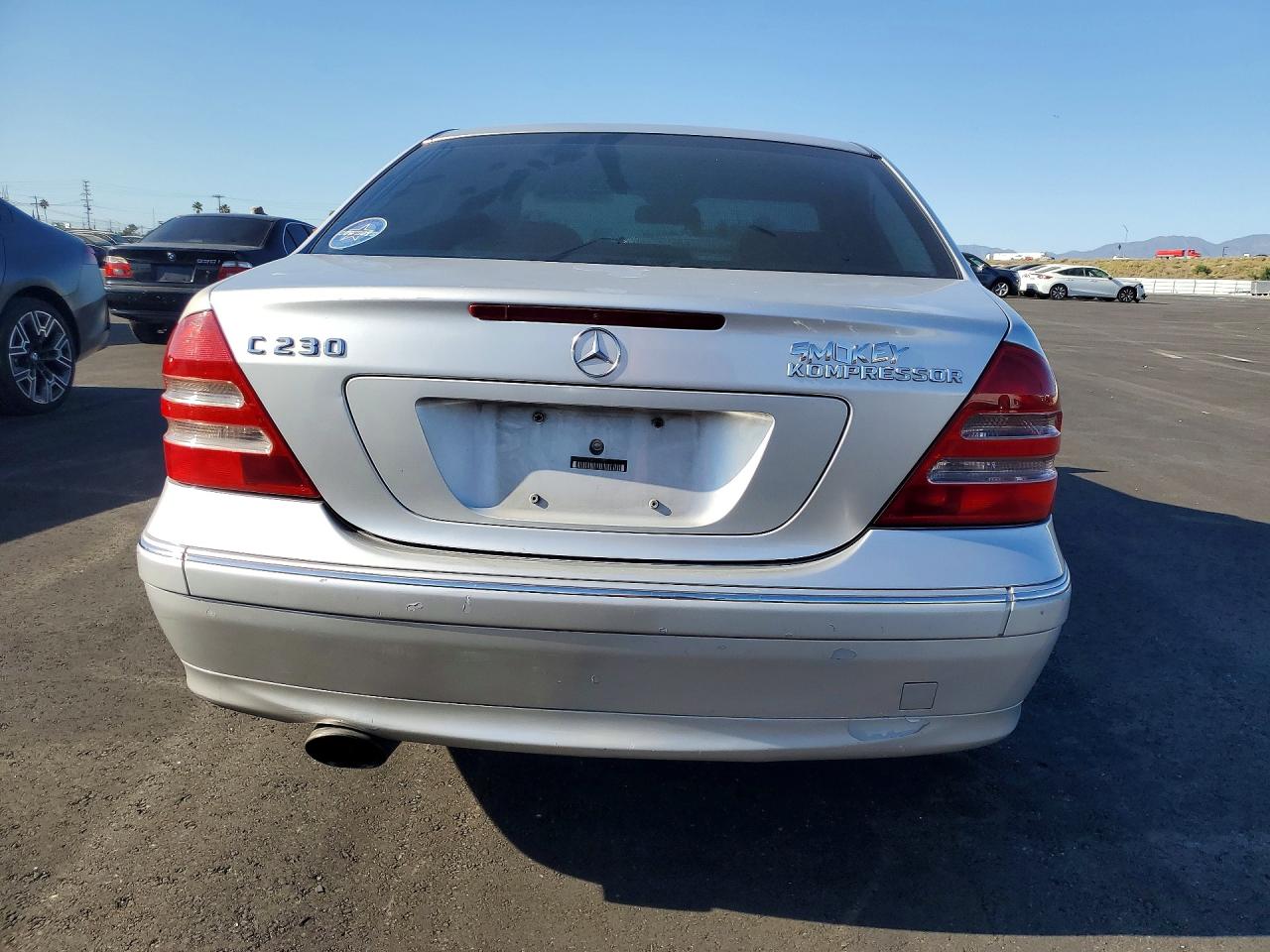 2004 Mercedes-benz C 230k Sport Sedan Silver vin: WDBRF40J54F511307