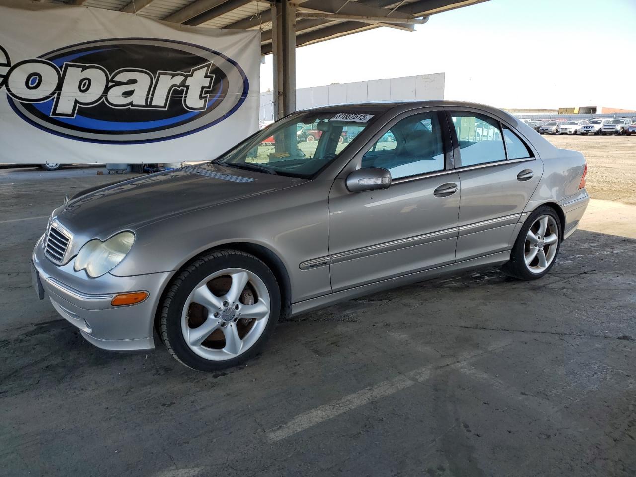 2004 Mercedes-benz C 230k Sport Sedan Silver vin: WDBRF40J54F520346
