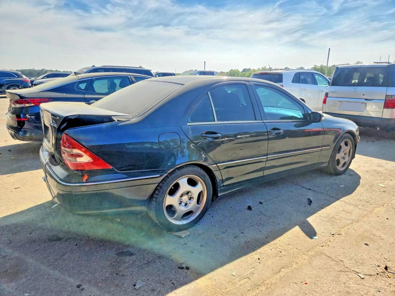 2004 Mercedes-benz C 230k Sport Sedan Black vin: WDBRF40J54F536305