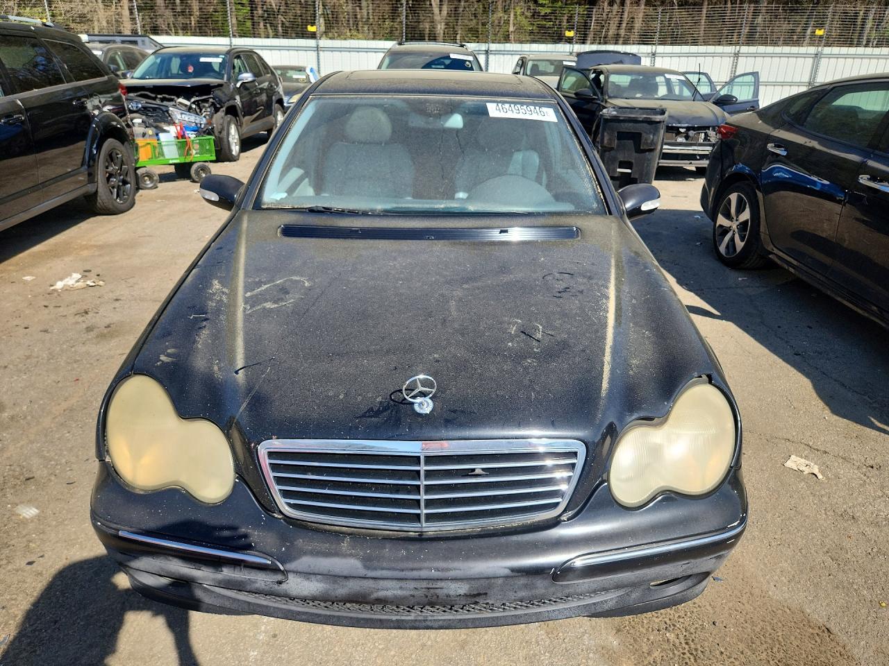 2004 Mercedes-benz C 230k Sport Sedan Black vin: WDBRF40J54F536305