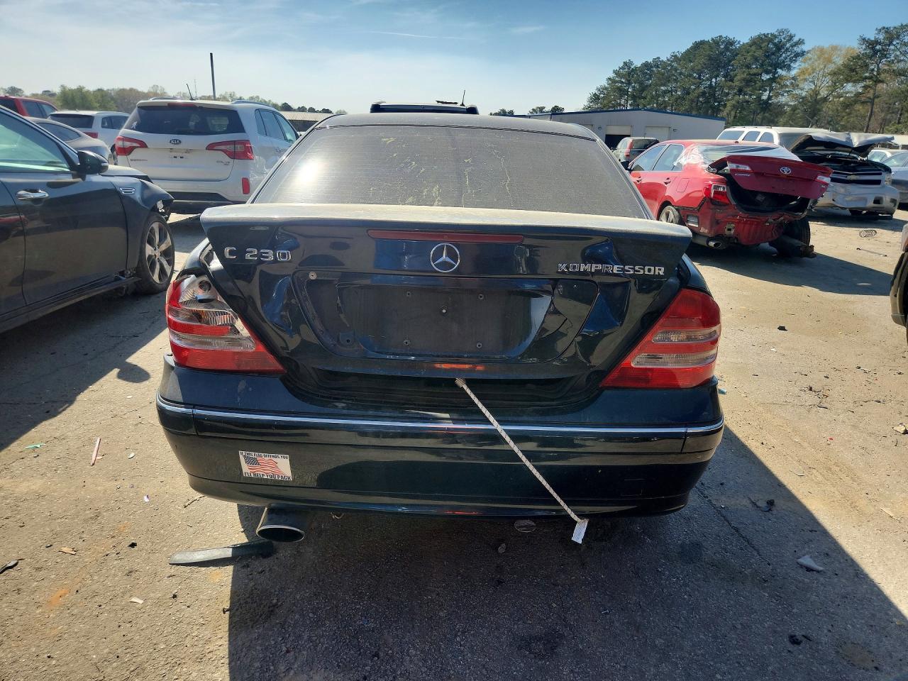 2004 Mercedes-benz C 230k Sport Sedan Black vin: WDBRF40J54F536305