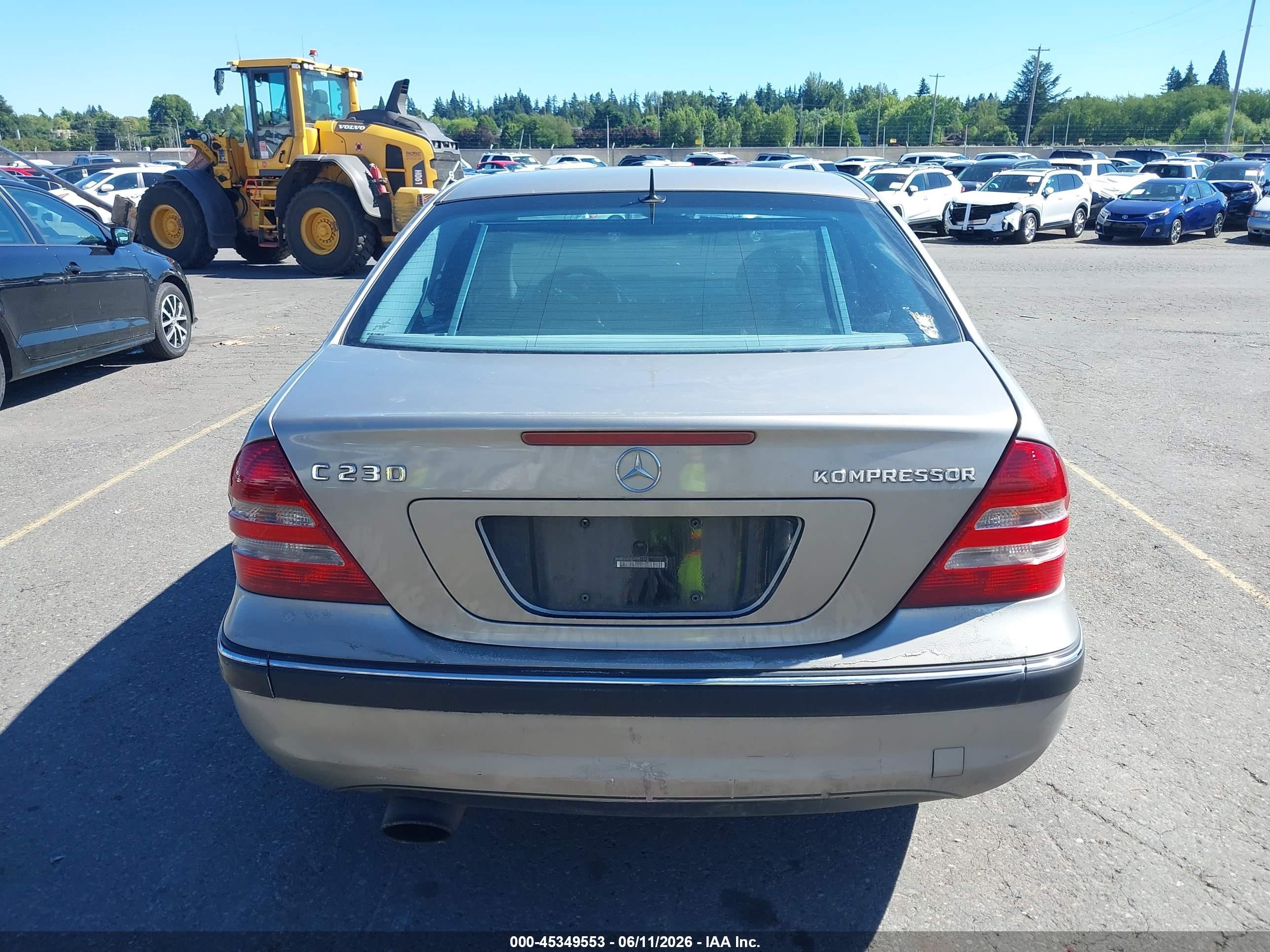 2005 Mercedes-benz C 230 Kompressor Sport Silver vin: WDBRF40J55F551310
