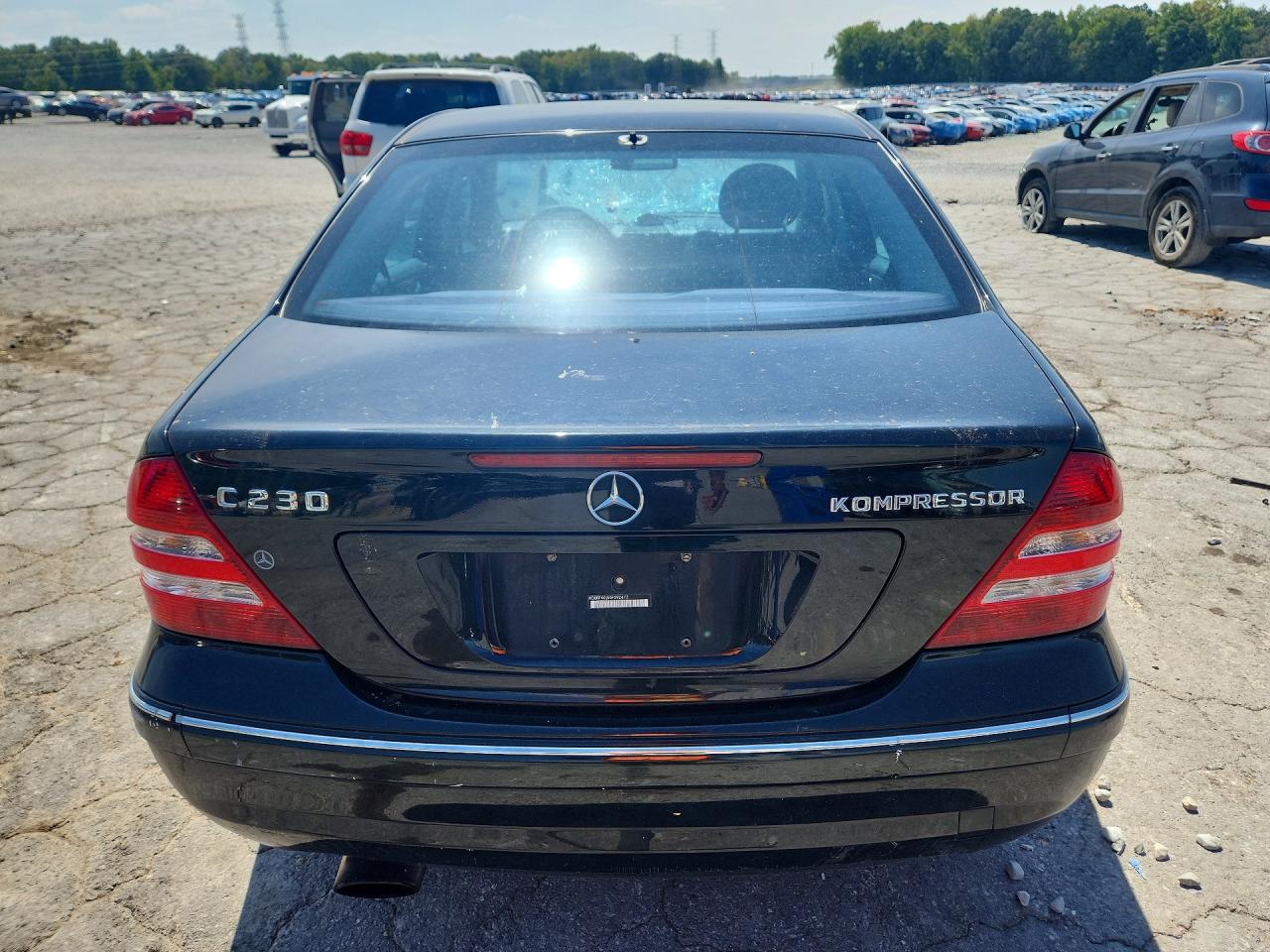 2005 Mercedes-benz C 230k Sport Sedan Black vin: WDBRF40J55F592472