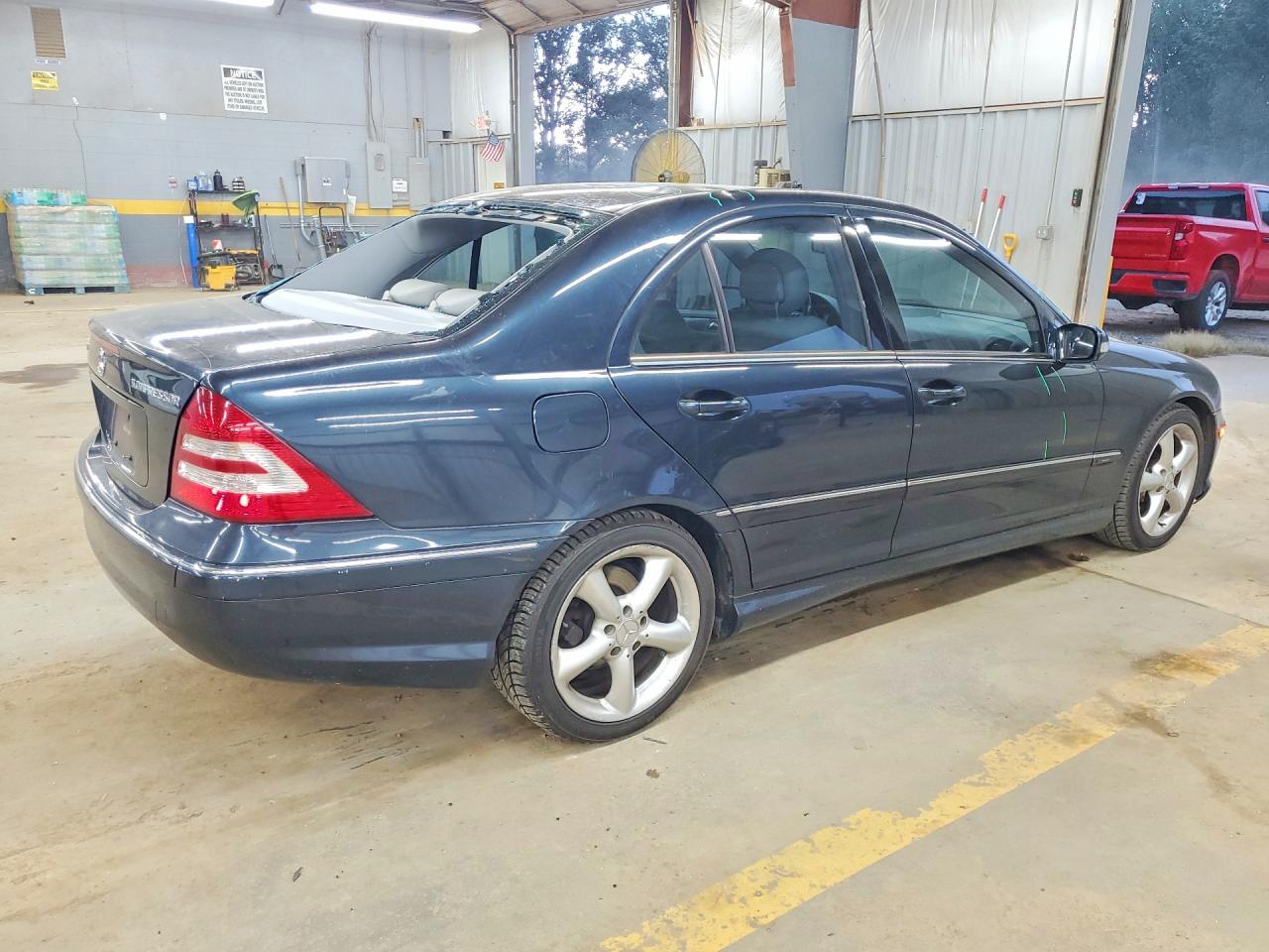 2005 Mercedes-benz C 230k Sport Sedan Blue vin: WDBRF40J55F658101