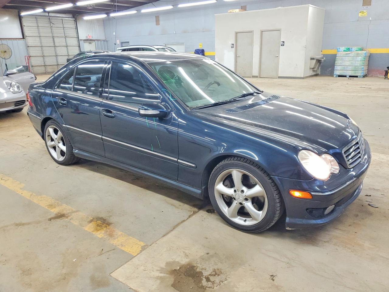 2005 Mercedes-benz C 230k Sport Sedan Blue vin: WDBRF40J55F658101