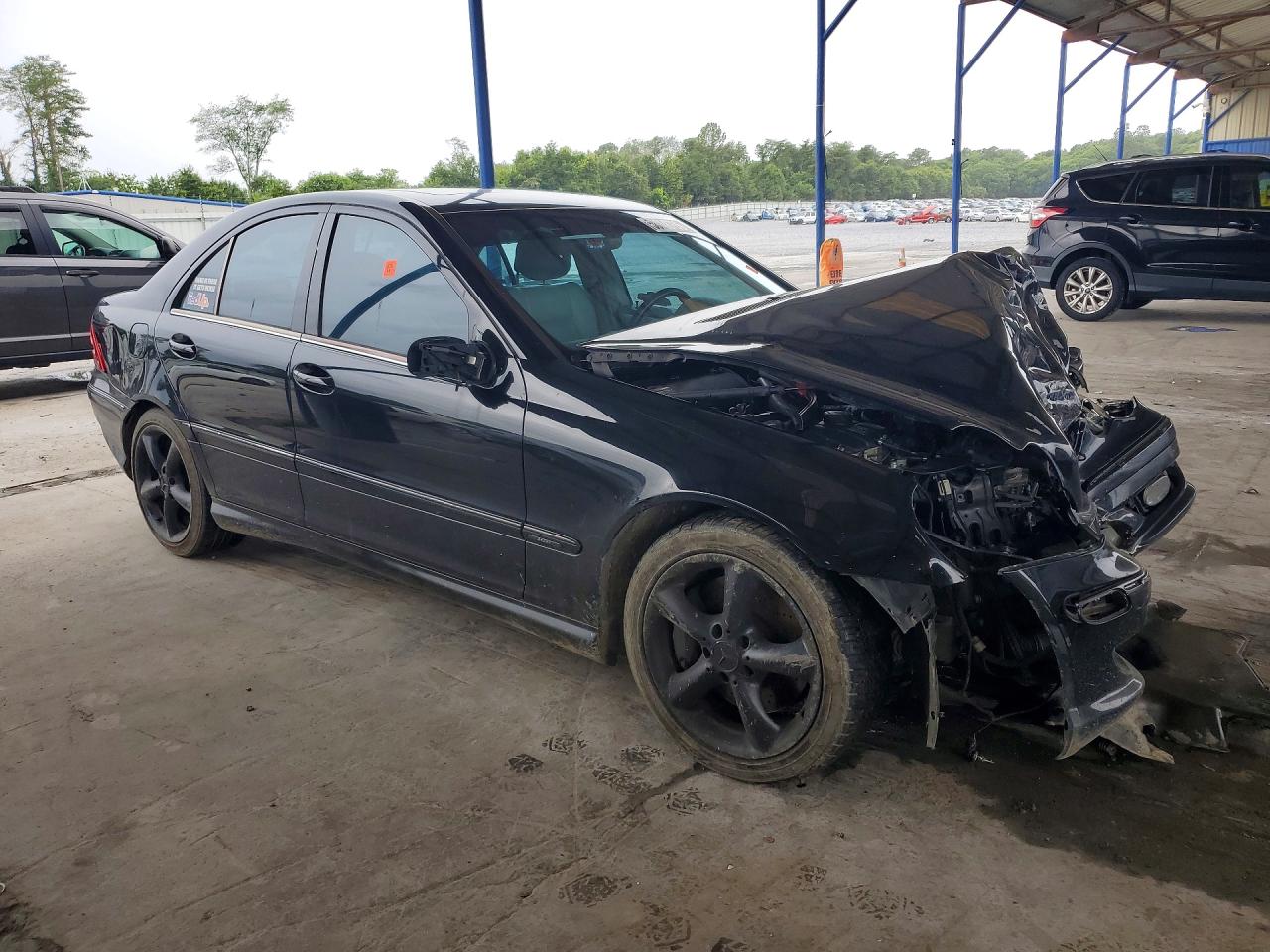 2005 Mercedes-benz C 230k Sport Sedan Черный vin: WDBRF40J55F704381