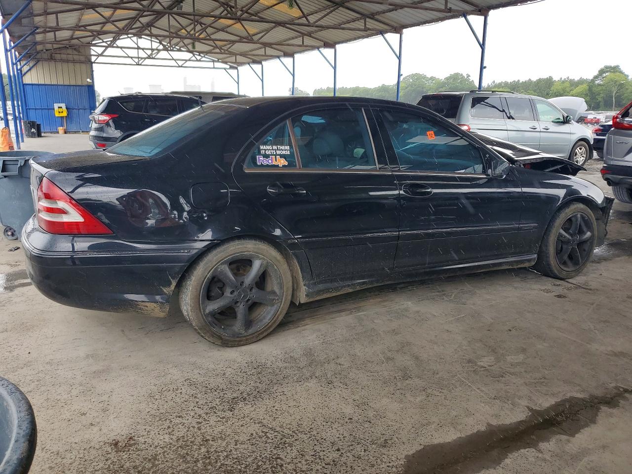 2005 Mercedes-benz C 230k Sport Sedan Черный vin: WDBRF40J55F704381