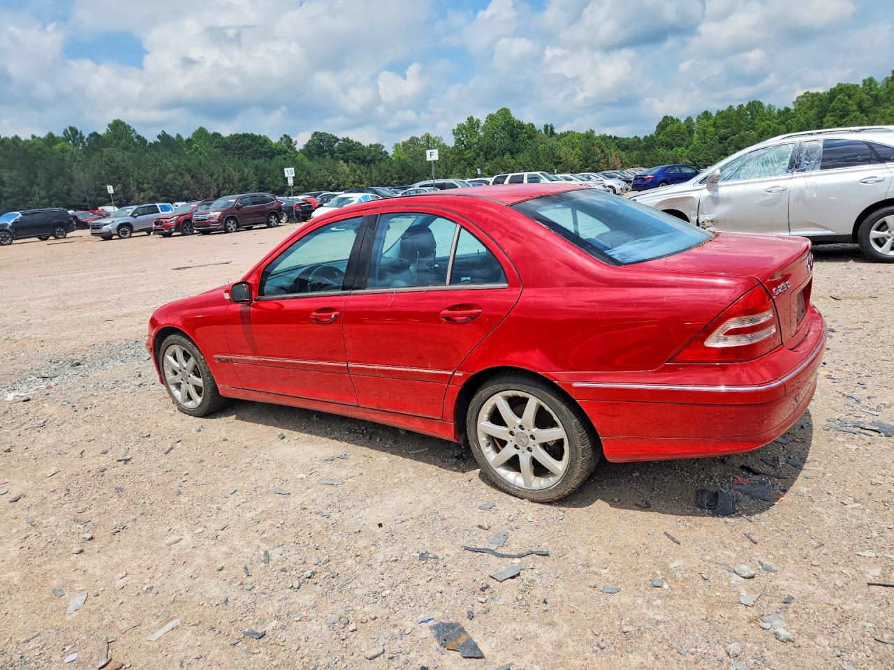 2004 Mercedes-benz C 230k Sport Sedan Красный vin: WDBRF40J64A565695