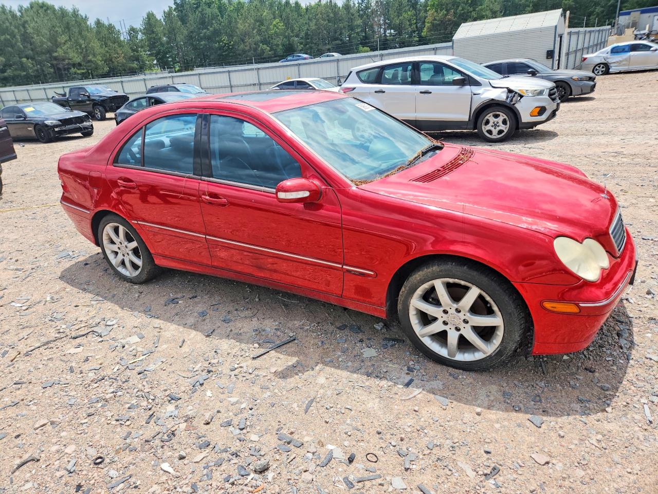2004 Mercedes-benz C 230k Sport Sedan Красный vin: WDBRF40J64A565695