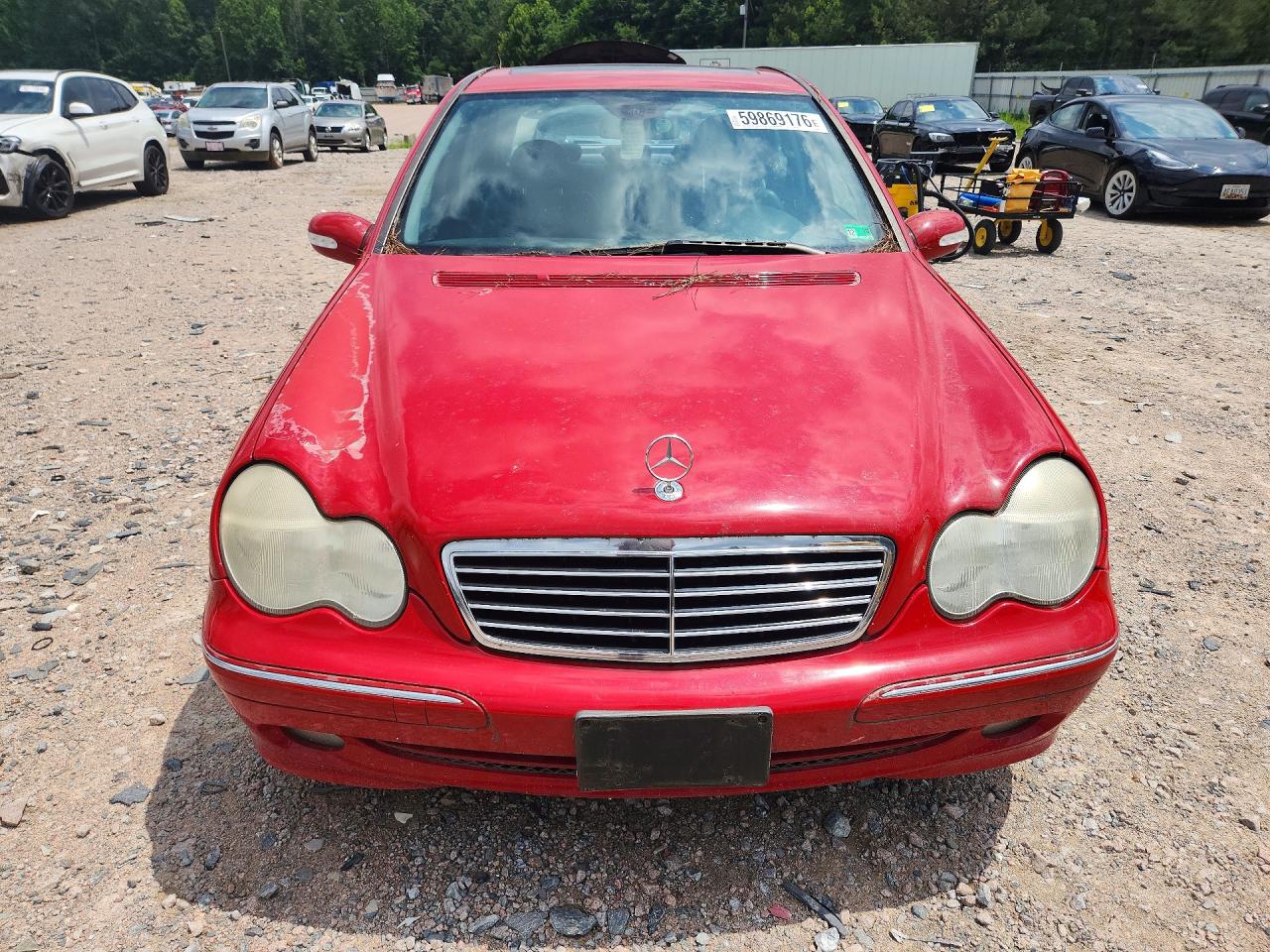 2004 Mercedes-benz C 230k Sport Sedan Красный vin: WDBRF40J64A565695