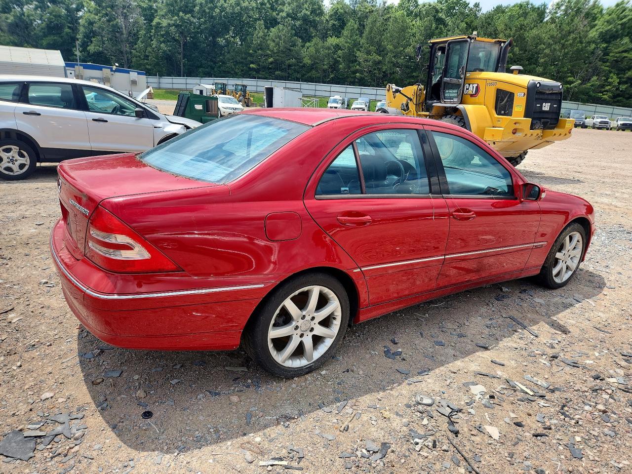 2004 Mercedes-benz C 230k Sport Sedan Красный vin: WDBRF40J64A565695