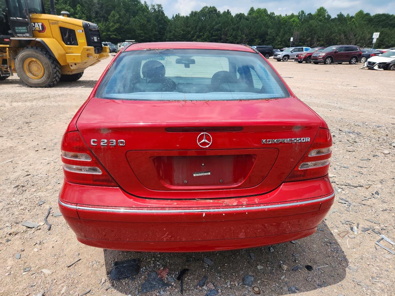2004 Mercedes-benz C 230k Sport Sedan Красный vin: WDBRF40J64A565695
