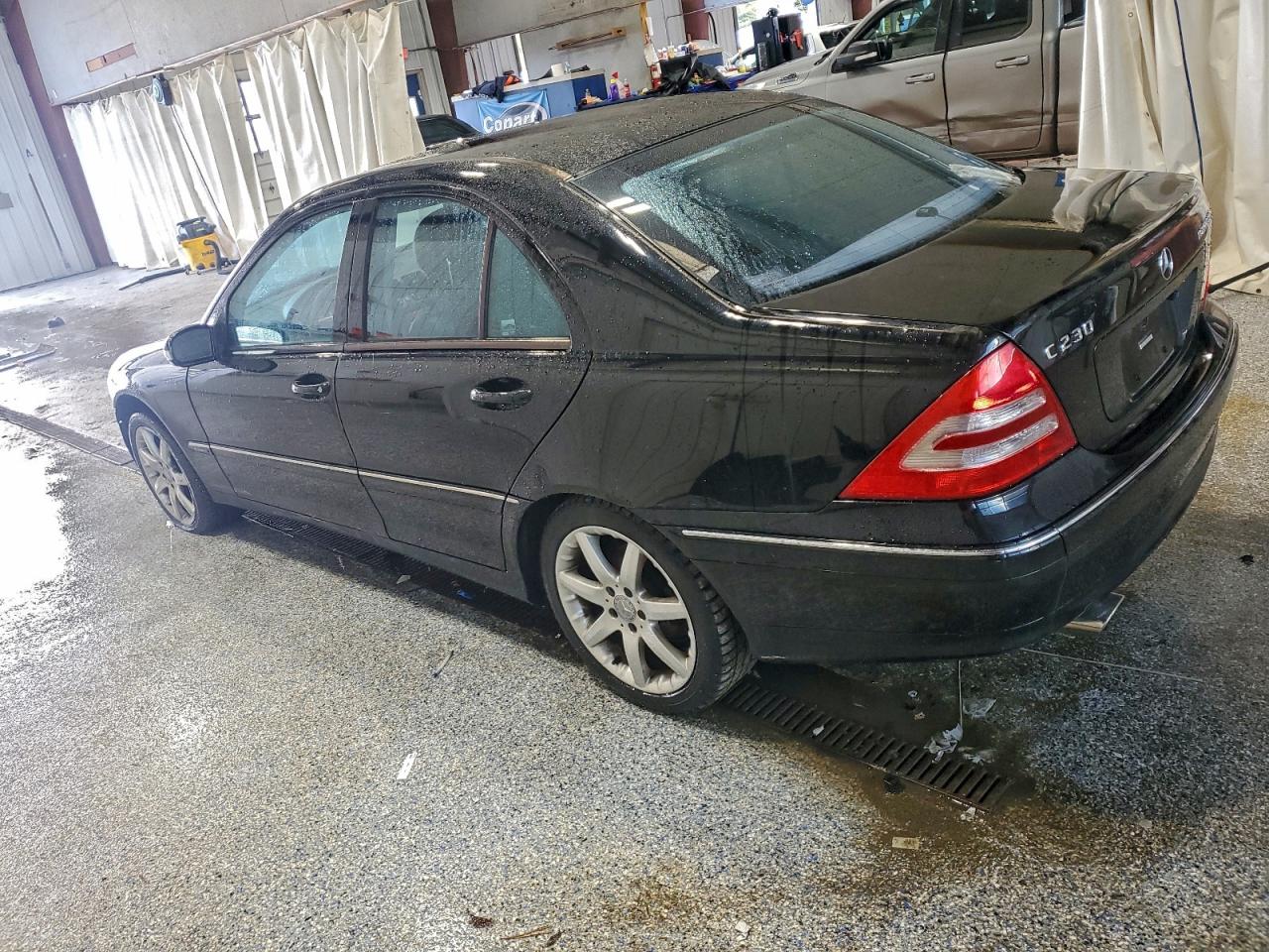2004 Mercedes-benz C 230k Sport Sedan Black vin: WDBRF40J64F449724
