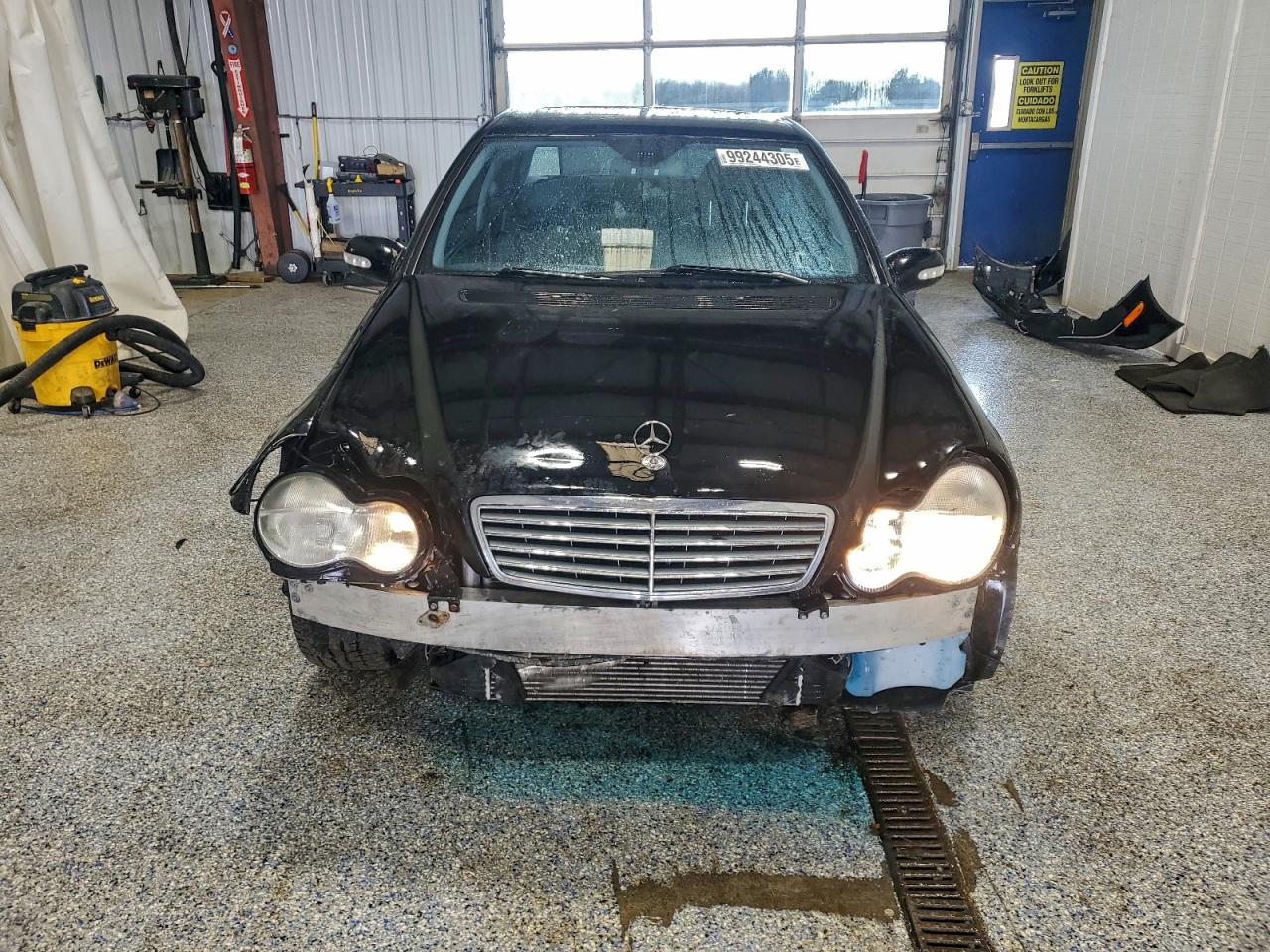 2004 Mercedes-benz C 230k Sport Sedan Black vin: WDBRF40J64F449724