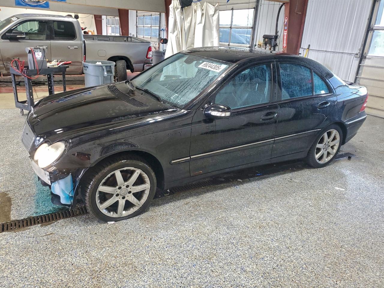 2004 Mercedes-benz C 230k Sport Sedan Black vin: WDBRF40J64F449724