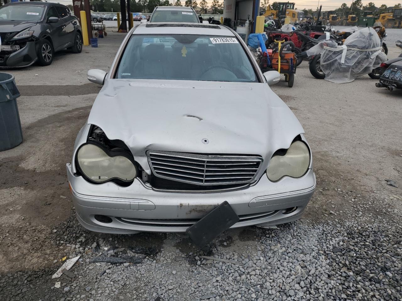 2004 Mercedes-benz C 230k Sport Sedan Silver vin: WDBRF40J64F553534