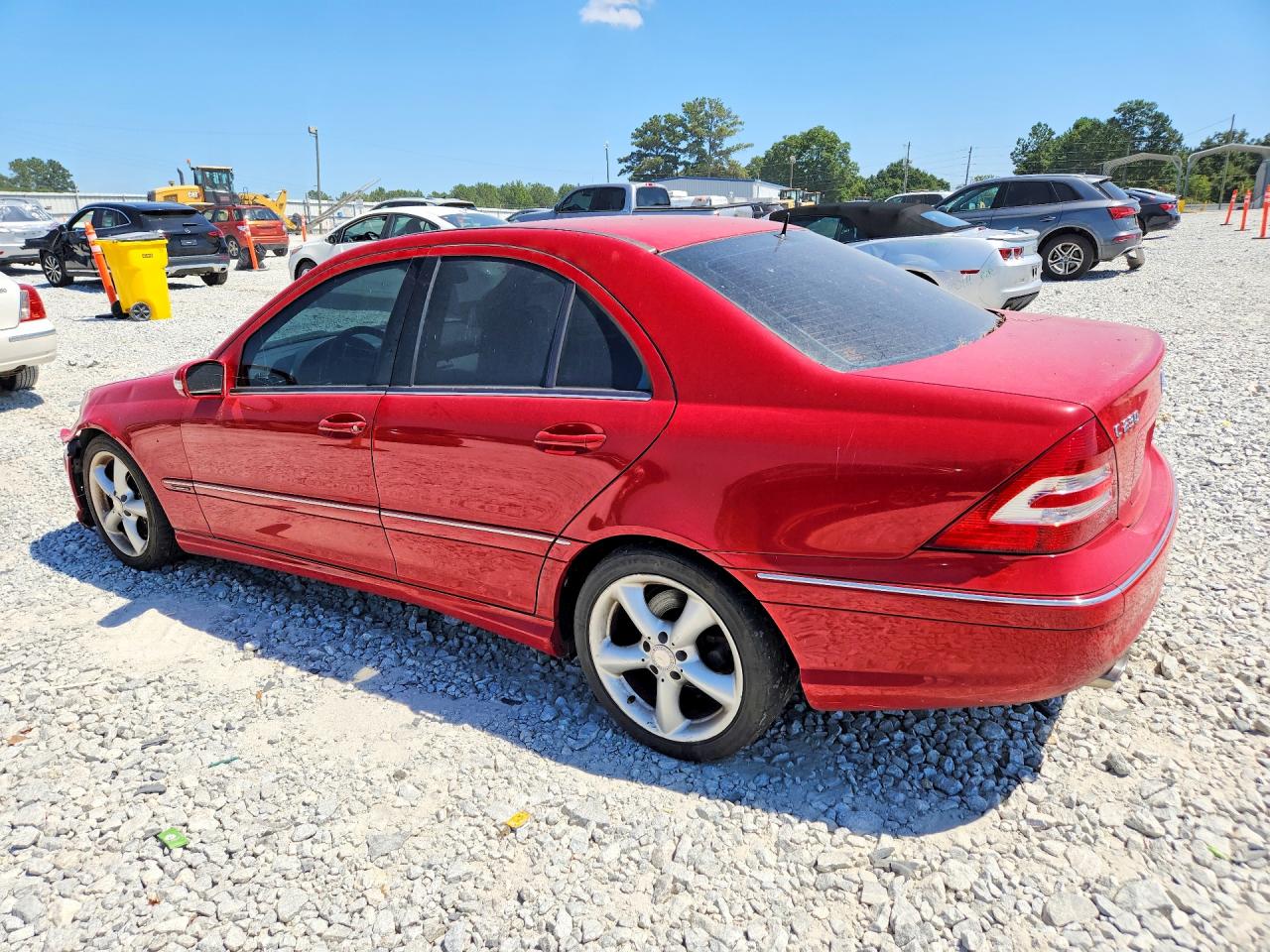 2005 Mercedes-benz C 230k Sport Sedan Red vin: WDBRF40J65A760066