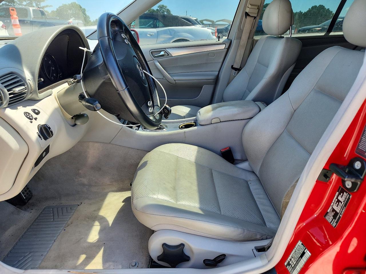 2005 Mercedes-benz C 230k Sport Sedan Red vin: WDBRF40J65A760066