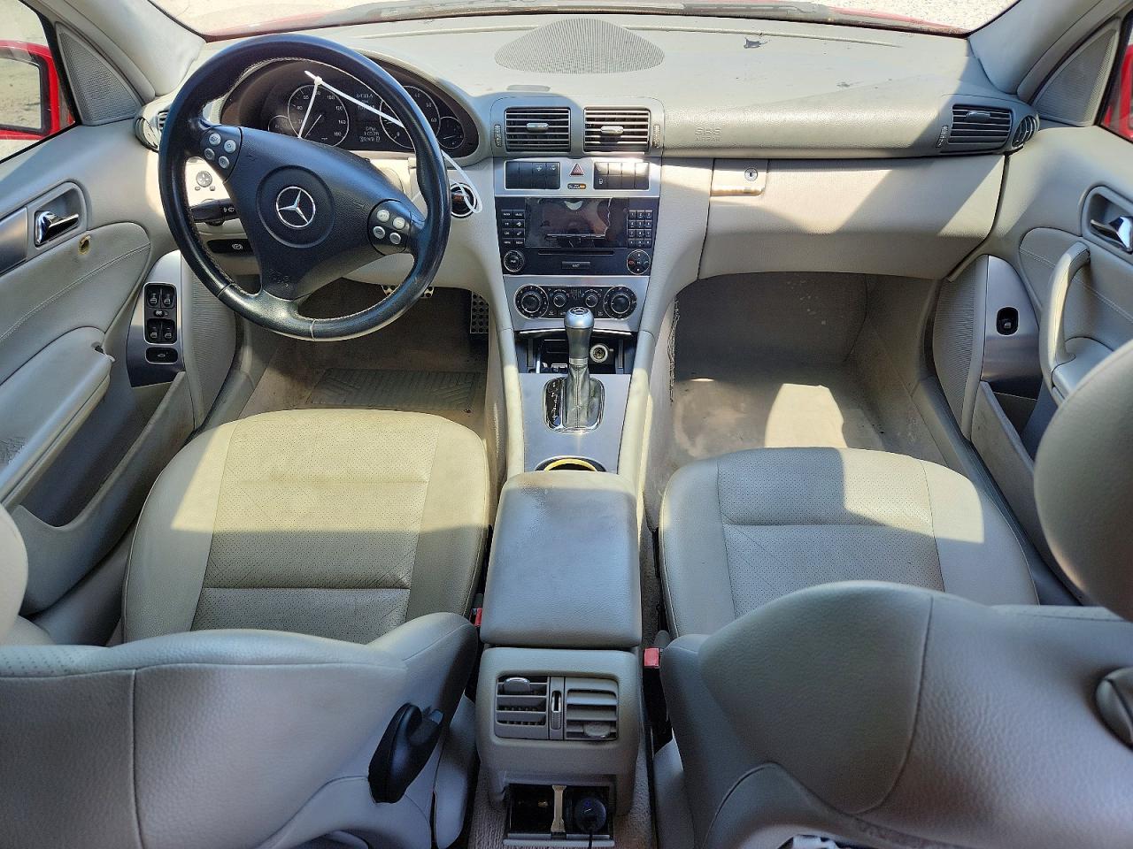 2005 Mercedes-benz C 230k Sport Sedan Red vin: WDBRF40J65A760066