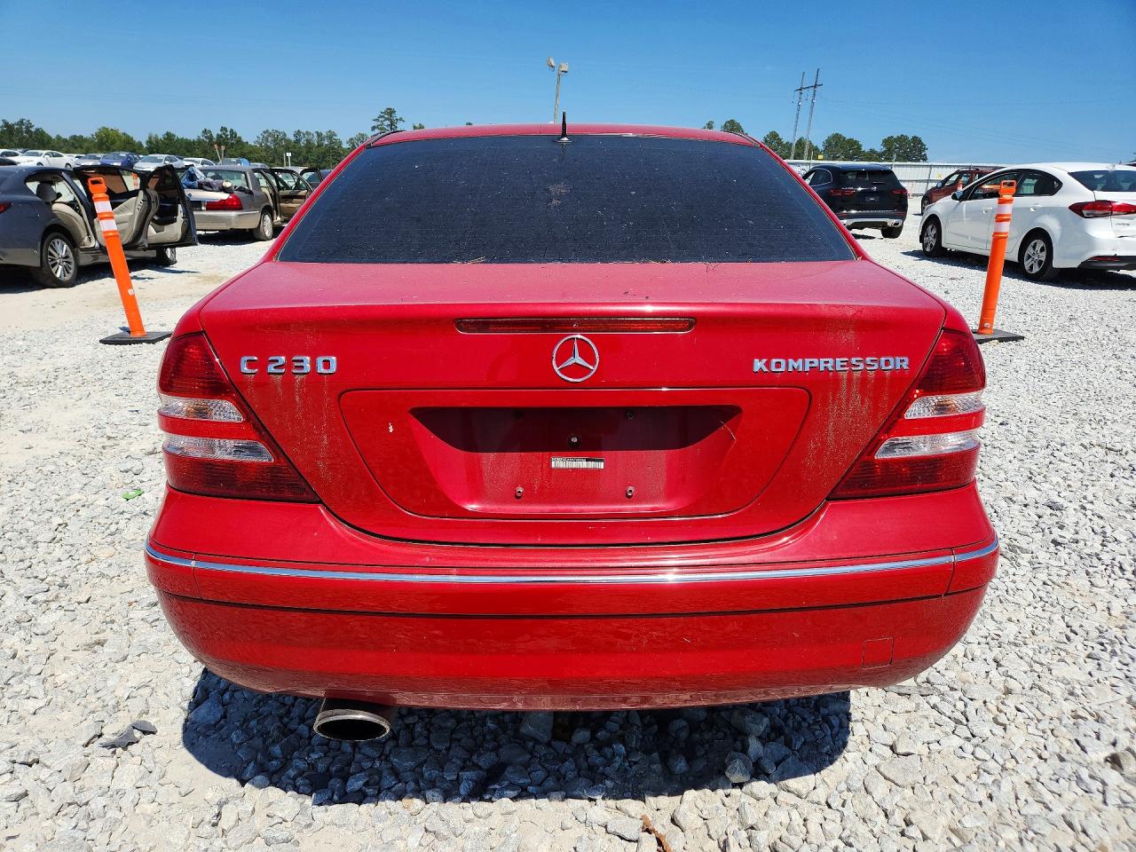 2005 Mercedes-benz C 230k Sport Sedan Red vin: WDBRF40J65A760066