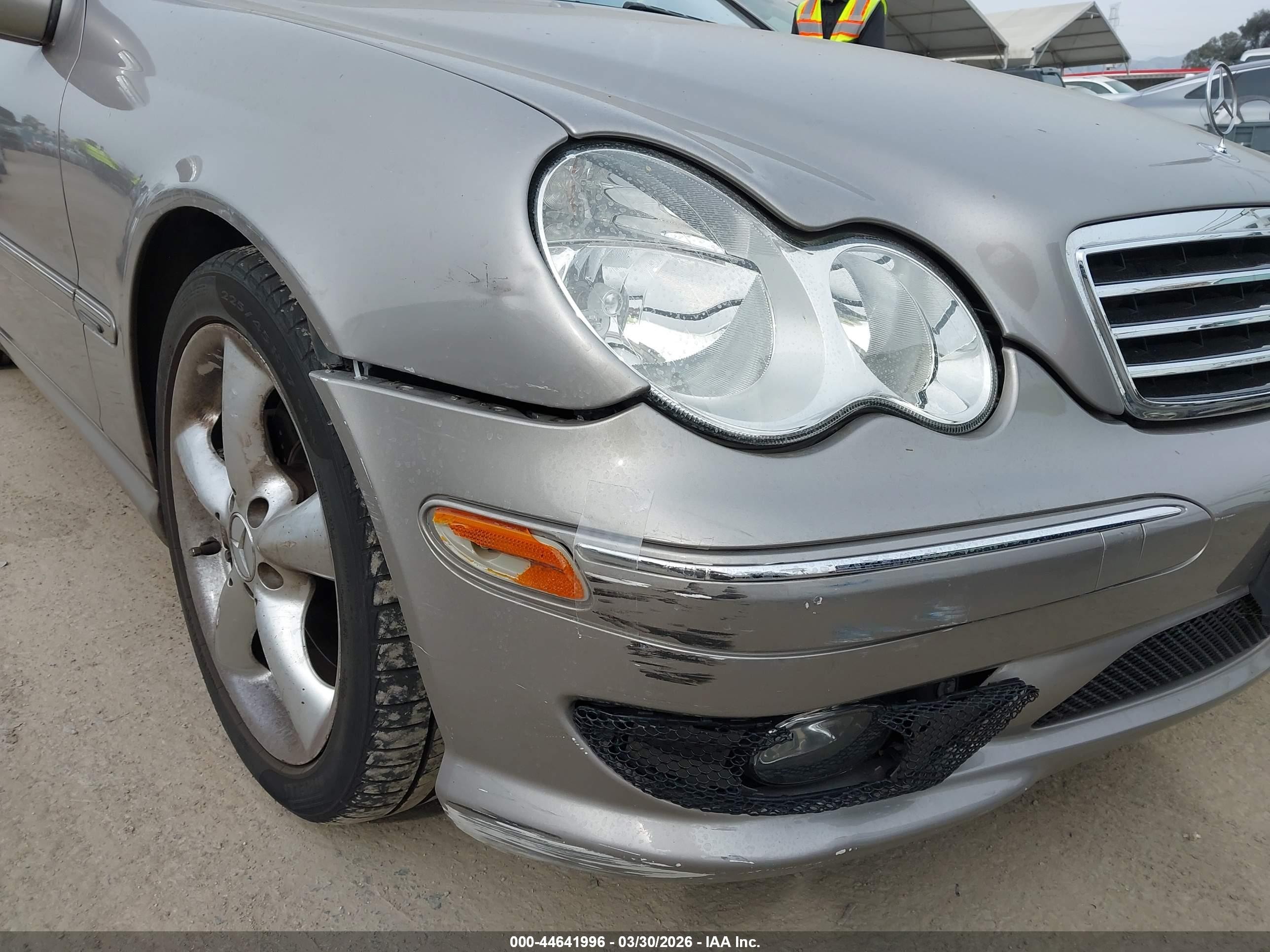 2005 Mercedes-benz C 230 Kompressor Sport Silver vin: WDBRF40J65A795965