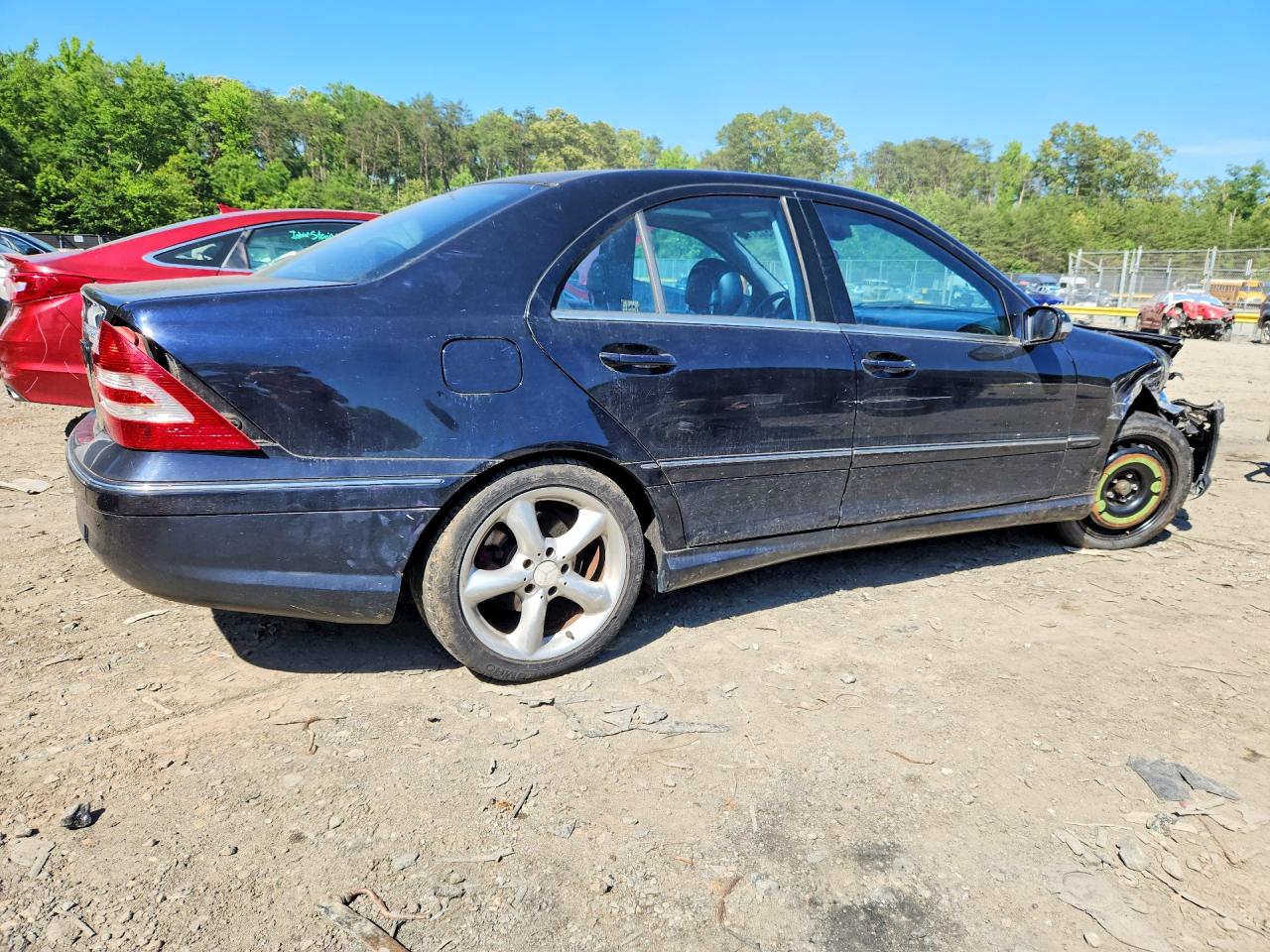 2005 Mercedes-benz C 230k Sport Sedan Черный vin: WDBRF40J65F615595