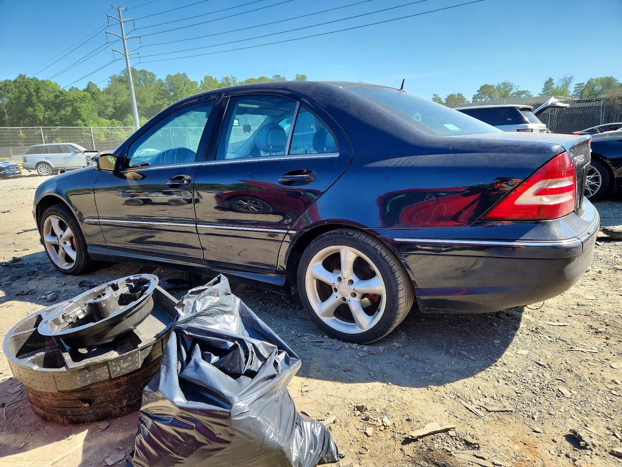 2005 Mercedes-benz C 230k Sport Sedan Черный vin: WDBRF40J65F615595
