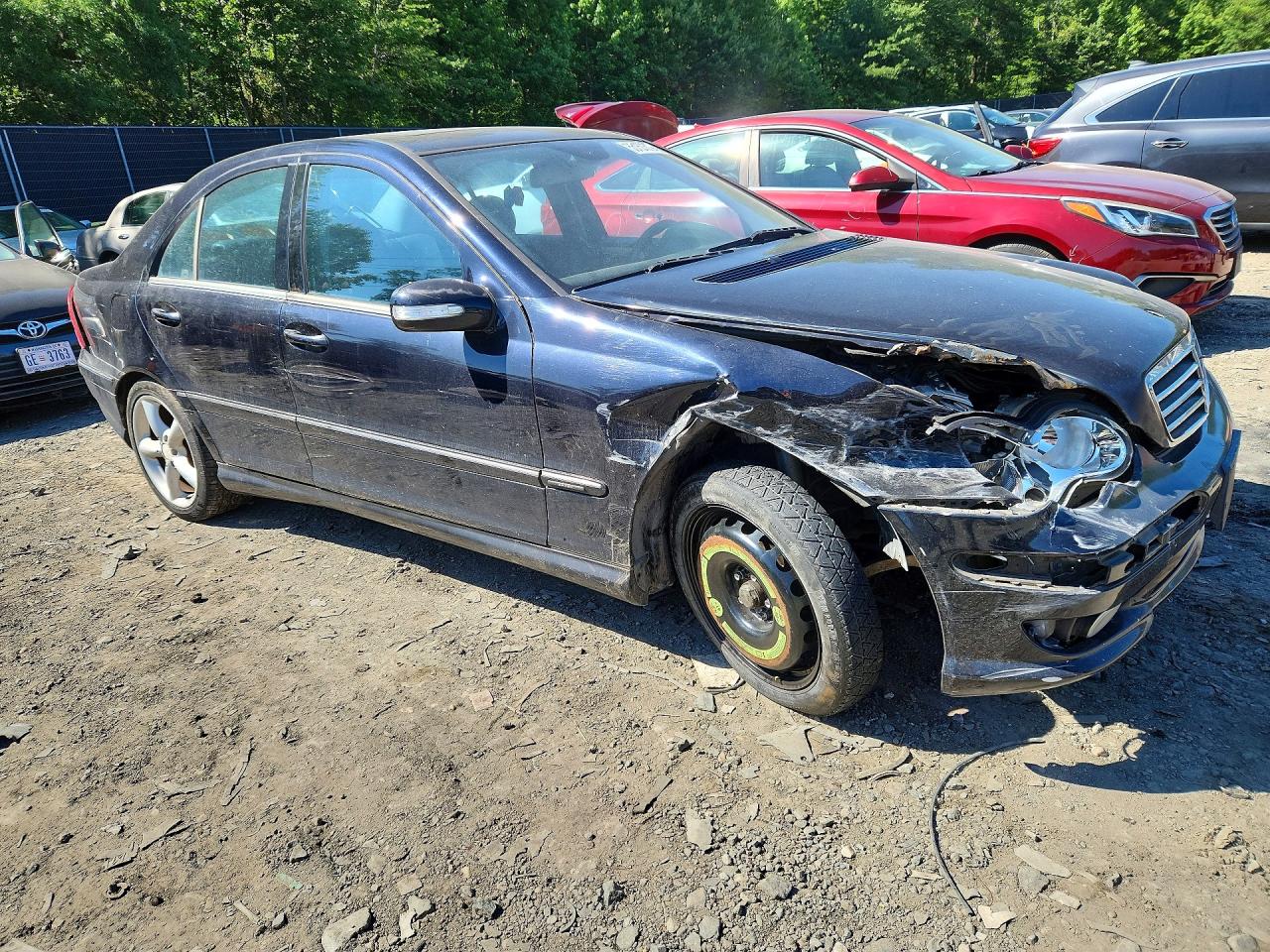 2005 Mercedes-benz C 230k Sport Sedan Черный vin: WDBRF40J65F615595