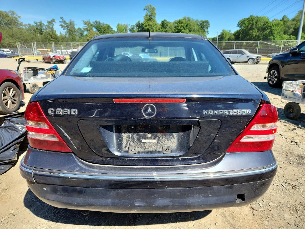 2005 Mercedes-benz C 230k Sport Sedan Черный vin: WDBRF40J65F615595