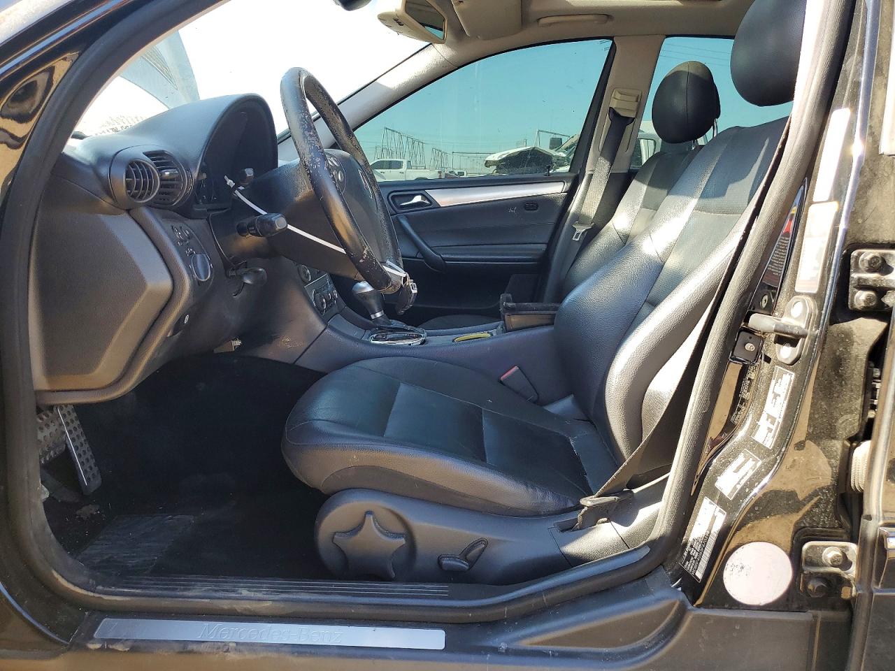 2005 Mercedes-benz C 230k Sport Sedan Black vin: WDBRF40J65F670399