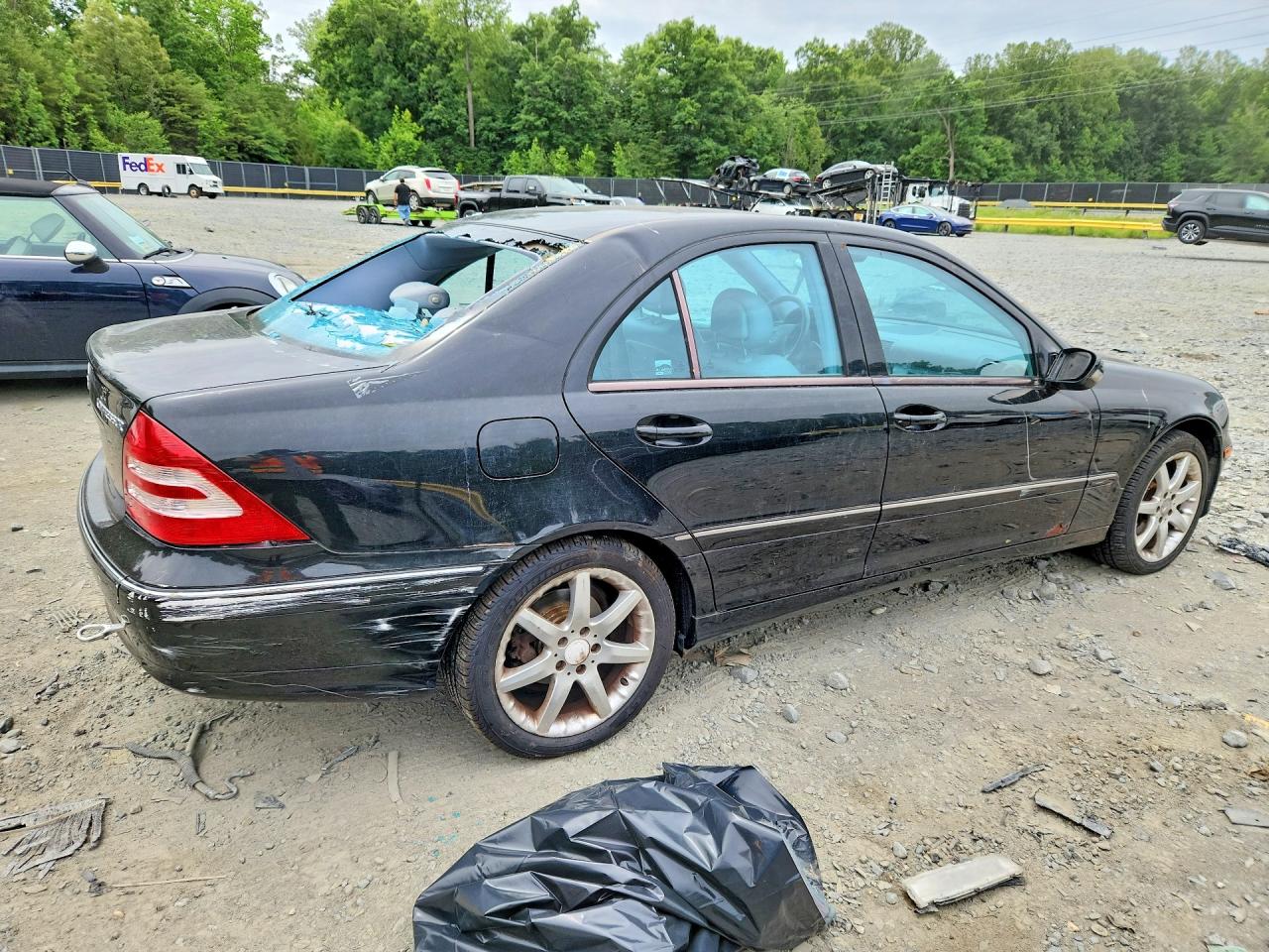 2003 Mercedes-benz 230c Черный vin: WDBRF40J73F379195