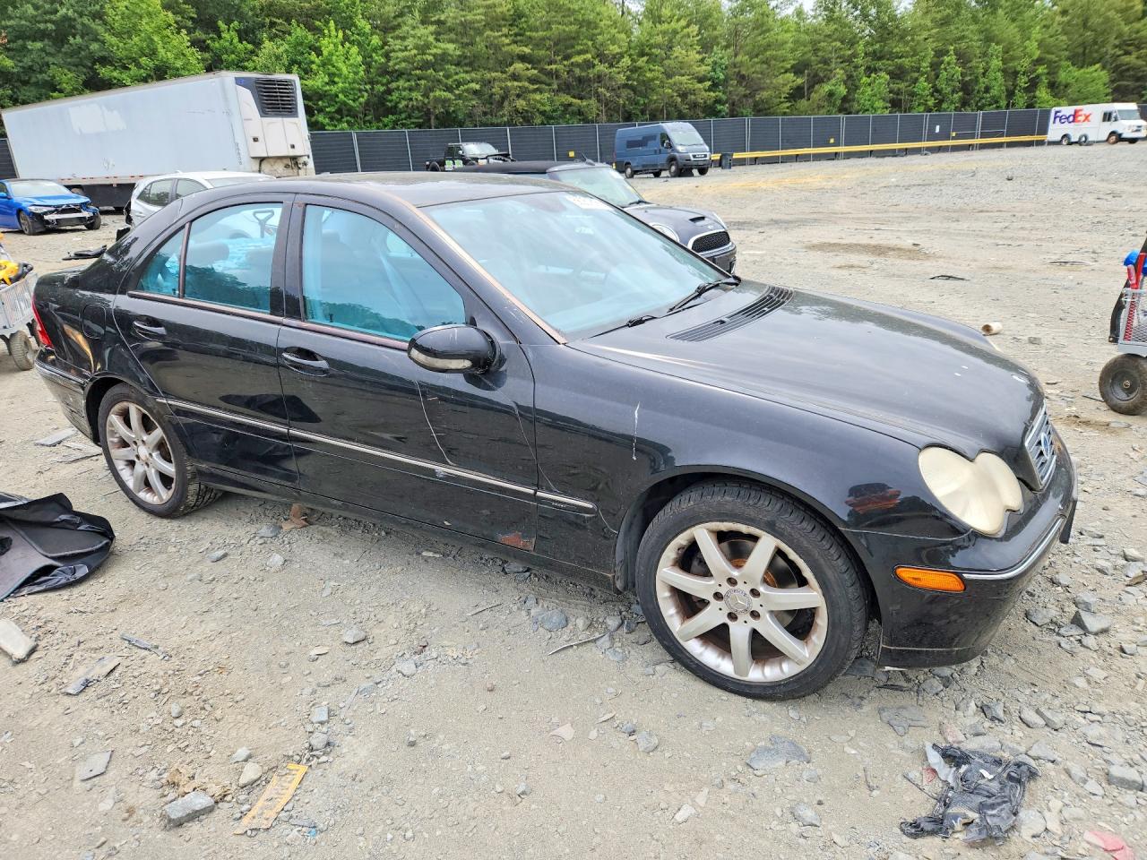 2003 Mercedes-benz 230c Черный vin: WDBRF40J73F379195