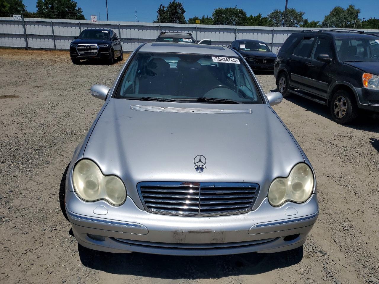2004 Mercedes-benz C 230k Sport Sedan Silver vin: WDBRF40J74A629355