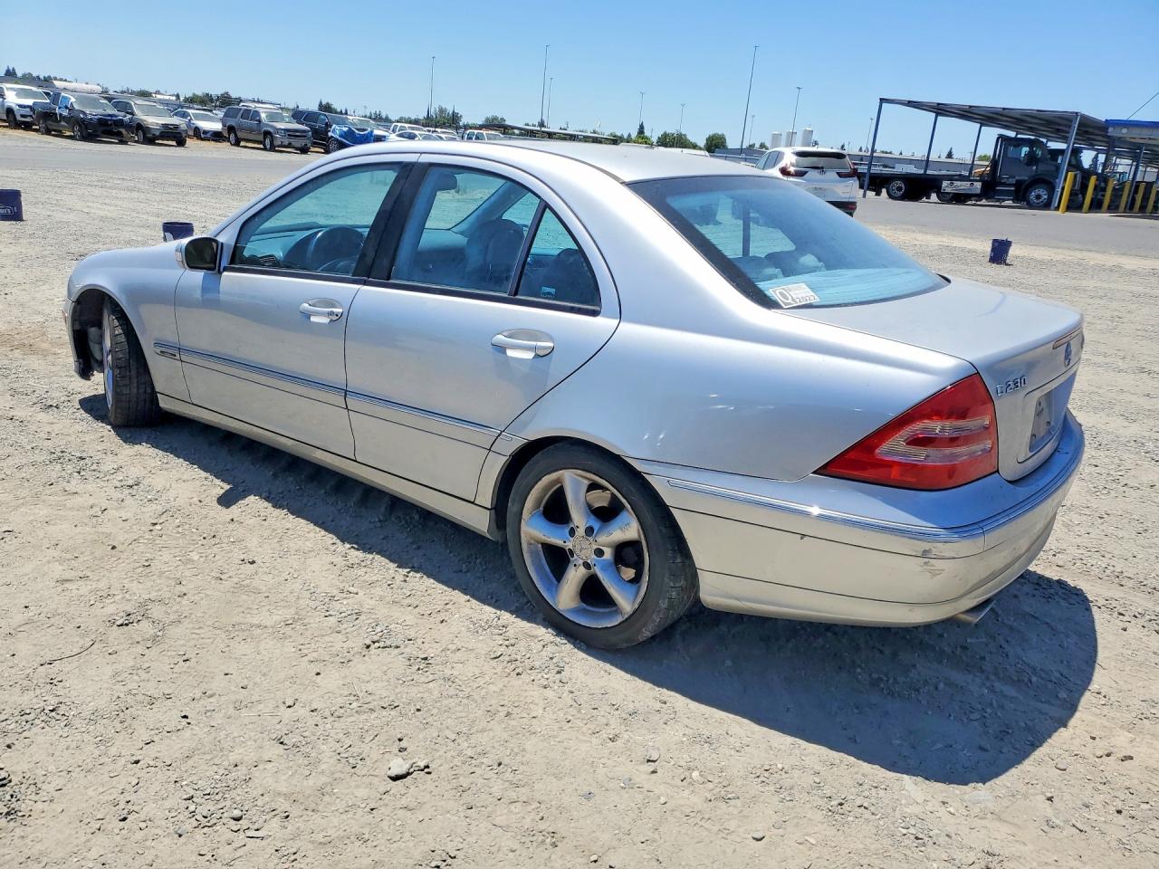 2004 Mercedes-benz C 230k Sport Sedan Silver vin: WDBRF40J74A629355