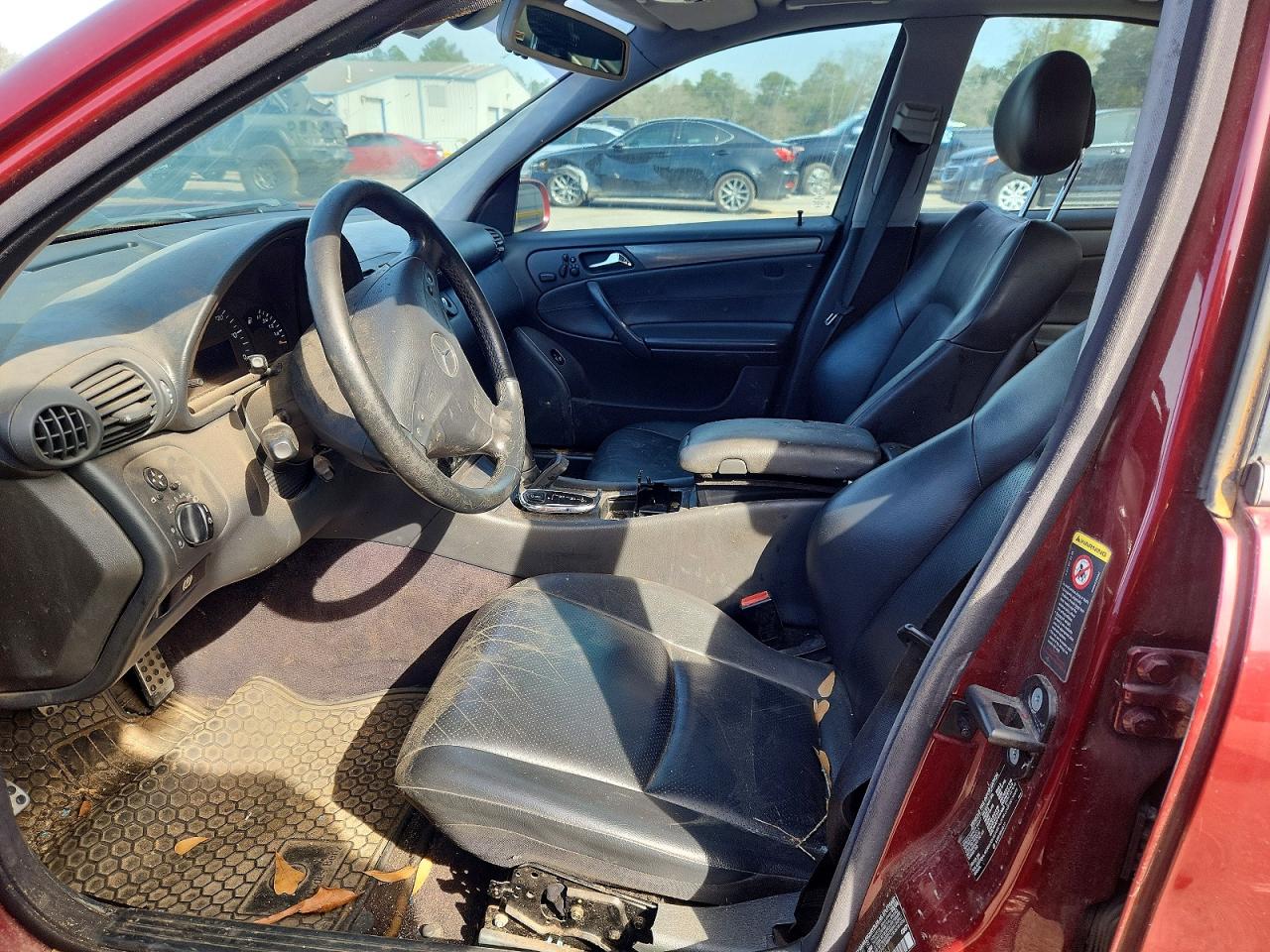 2004 Mercedes-benz C 230k Sport Sedan Red vin: WDBRF40J74A647953