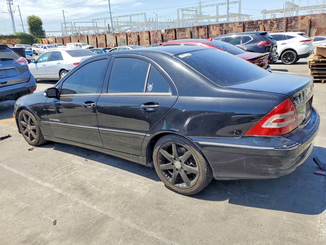 2004 Mercedes-benz C 230k Sport Sedan Black vin: WDBRF40J74F484482