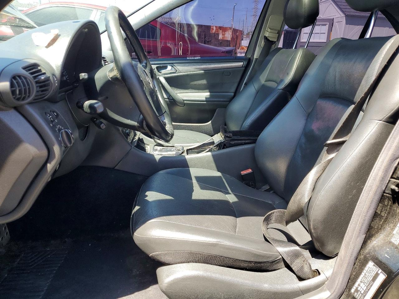 2004 Mercedes-benz C 230k Sport Sedan Black vin: WDBRF40J74F484482