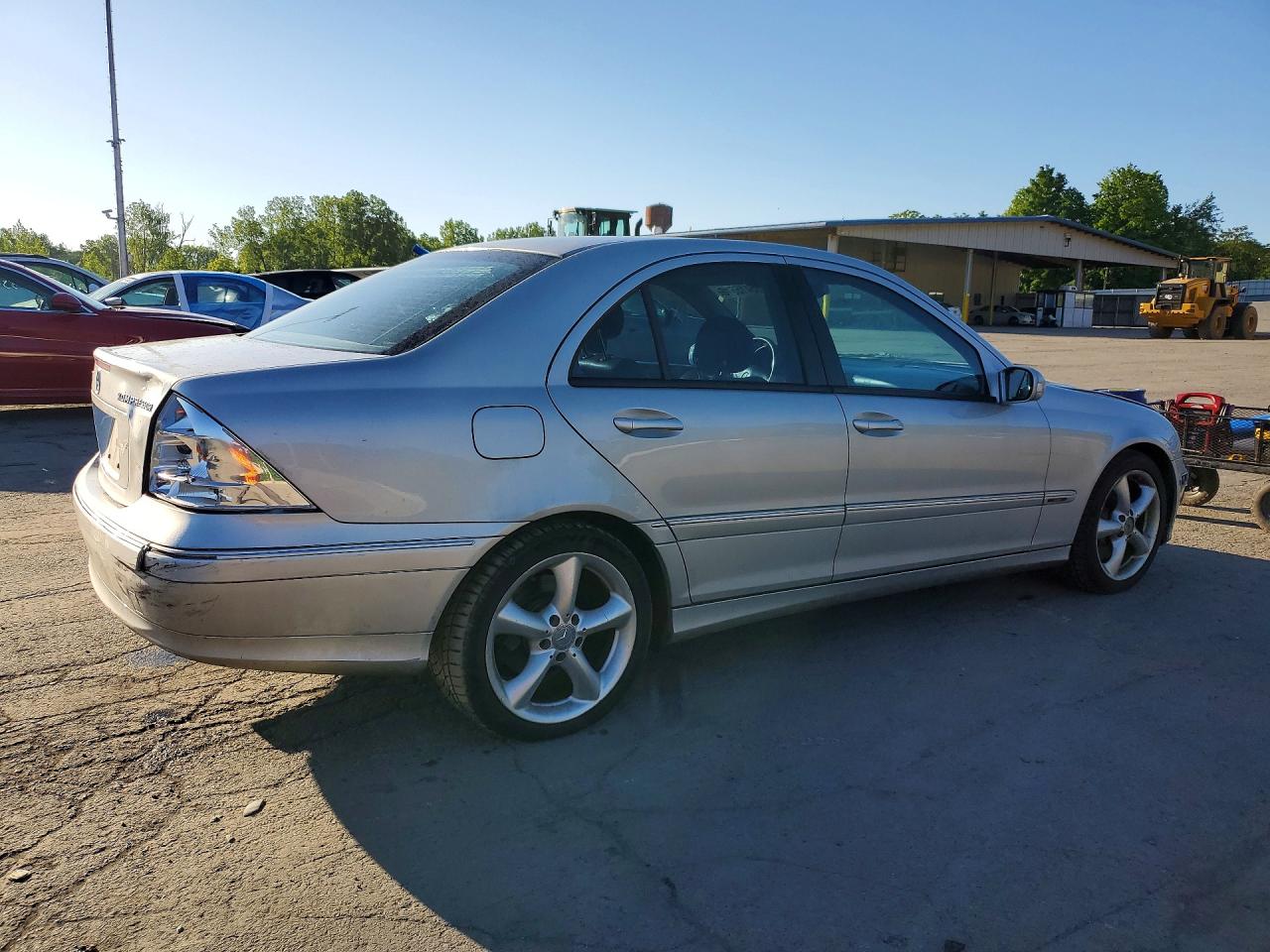 2004 Mercedes-benz C 230k Sport Sedan Silver vin: WDBRF40J74F523961