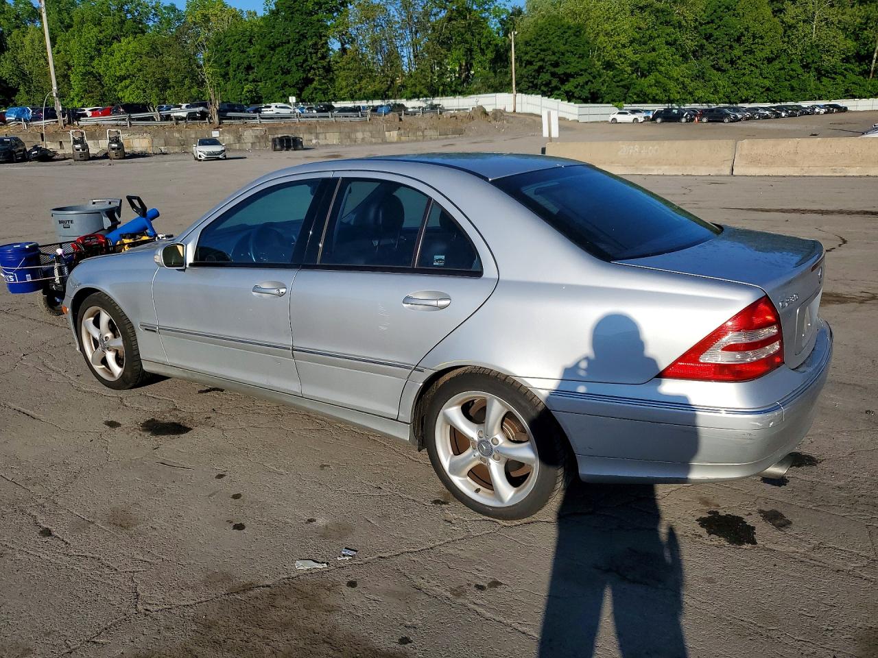 2004 Mercedes-benz C 230k Sport Sedan Silver vin: WDBRF40J74F523961