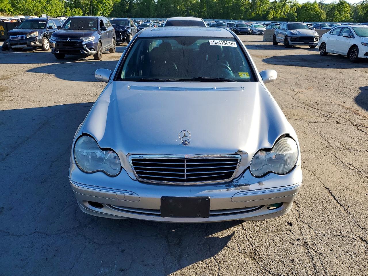 2004 Mercedes-benz C 230k Sport Sedan Silver vin: WDBRF40J74F523961