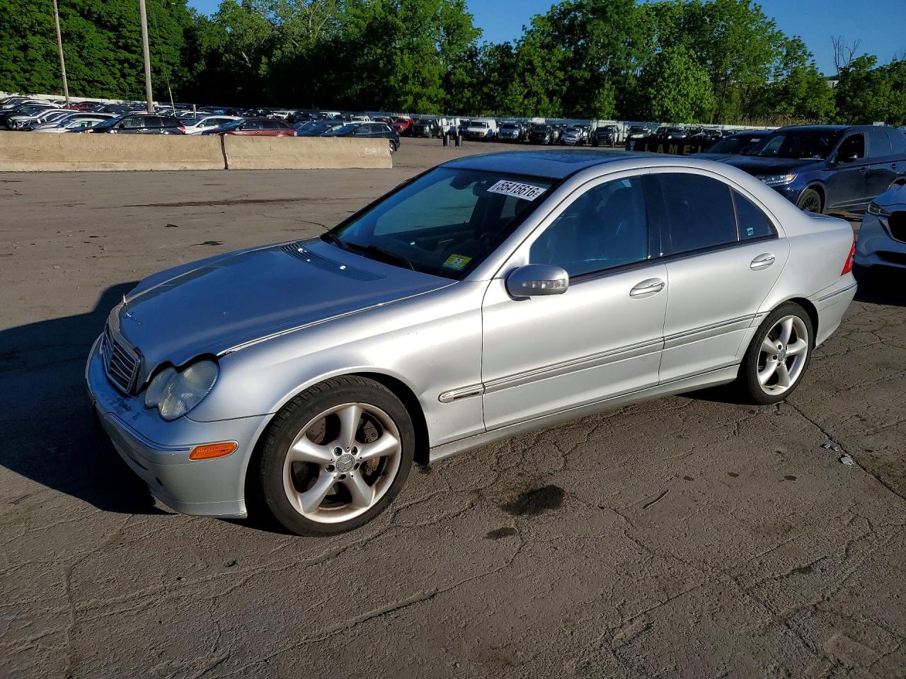 2004 Mercedes-benz C 230k Sport Sedan Серебряный vin: WDBRF40J74F523961