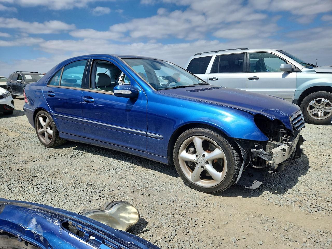 2004 Mercedes-benz C 230k Sport Sedan Blue vin: WDBRF40J74F548598