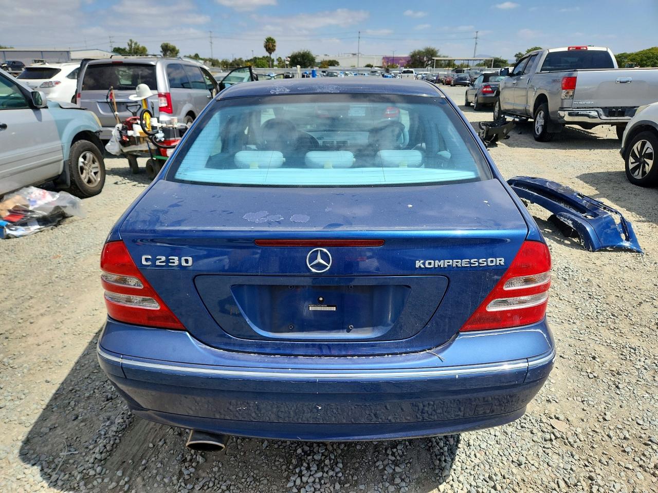 2004 Mercedes-benz C 230k Sport Sedan Blue vin: WDBRF40J74F548598