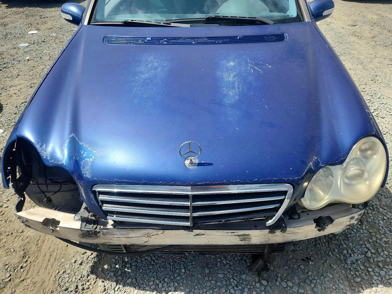 2004 Mercedes-benz C 230k Sport Sedan Blue vin: WDBRF40J74F548598