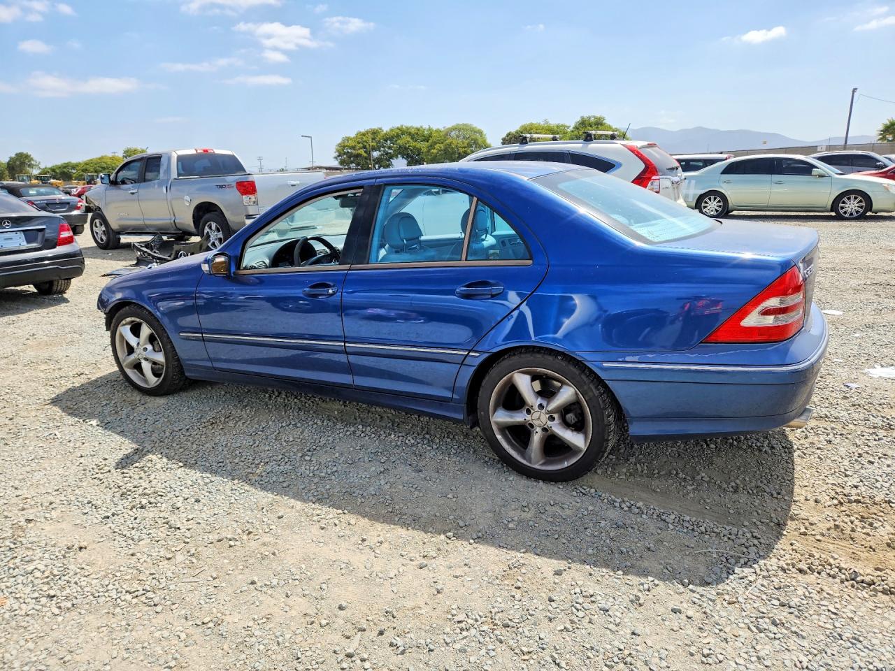 2004 Mercedes-benz C 230k Sport Sedan Blue vin: WDBRF40J74F548598