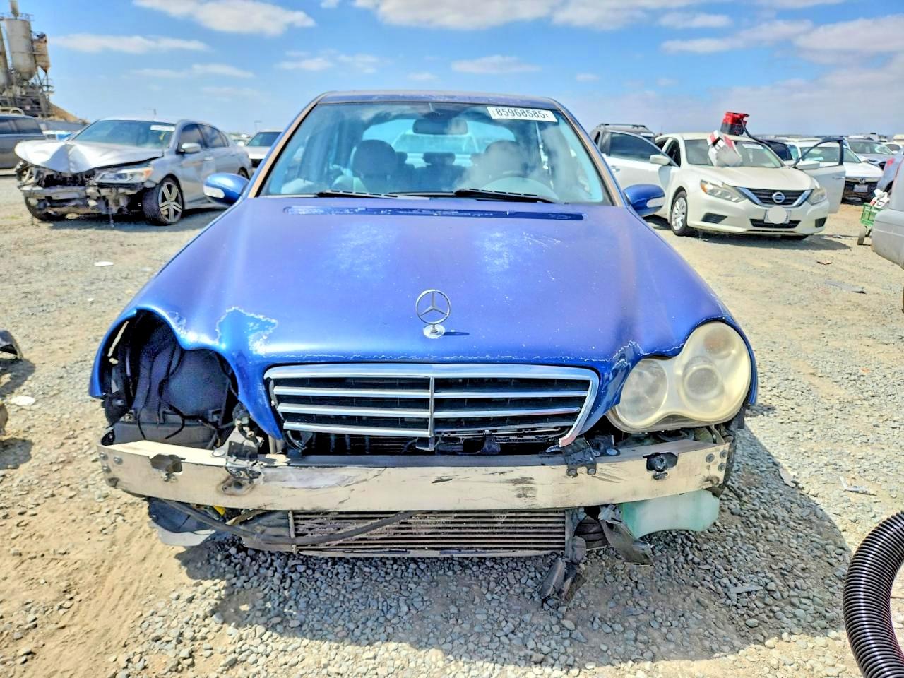 2004 Mercedes-benz C 230k Sport Sedan Blue vin: WDBRF40J74F548598