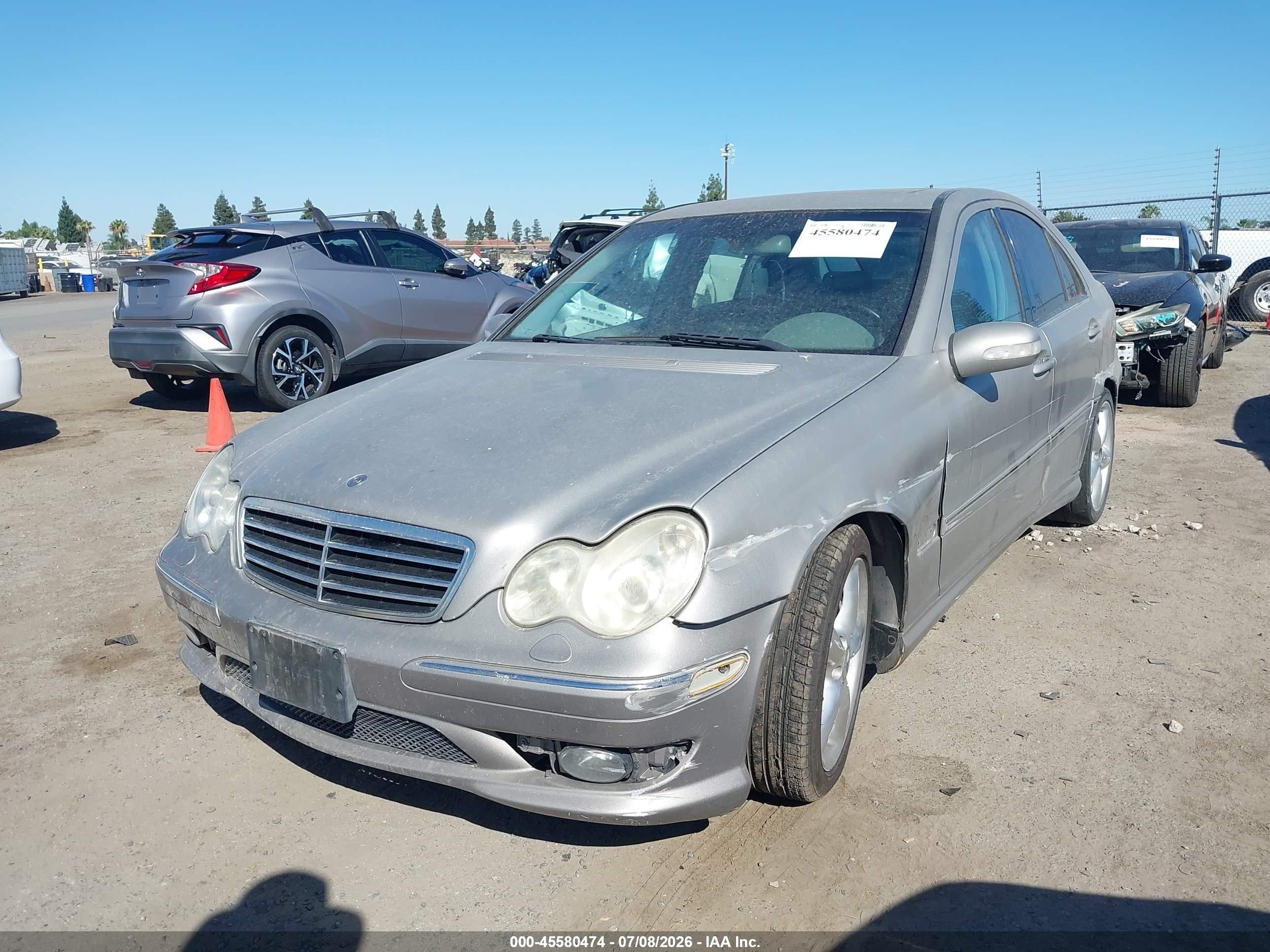 2005 Mercedes-benz C 230 Kompressor Sport Бежевый vin: WDBRF40J75F624239