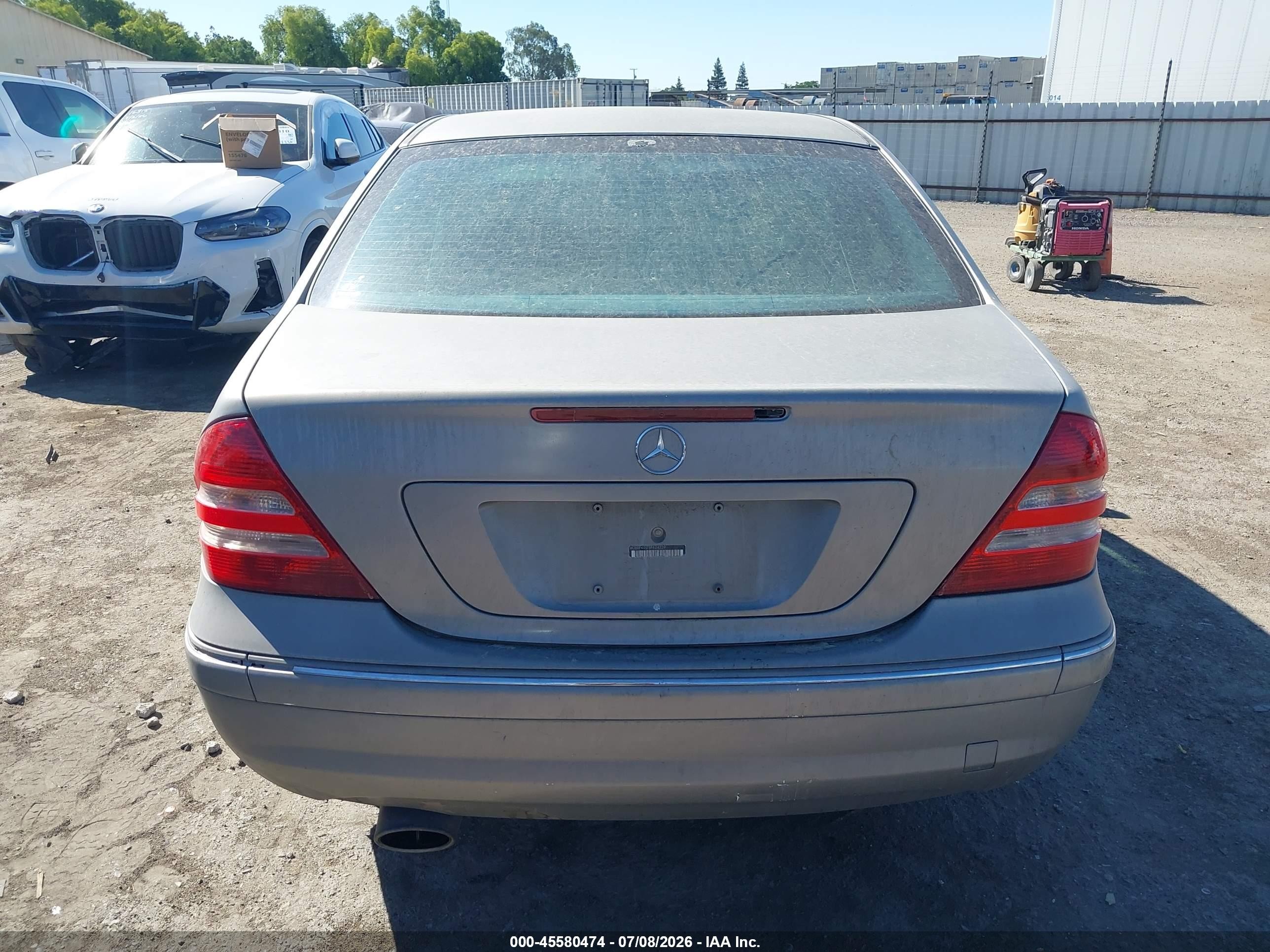 2005 Mercedes-benz C 230 Kompressor Sport Бежевый vin: WDBRF40J75F624239
