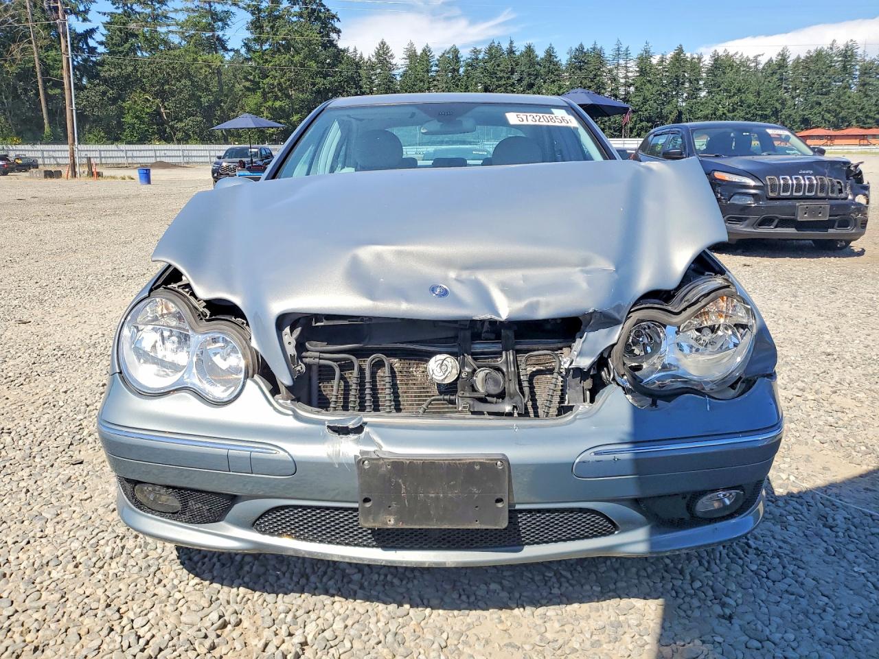 2005 Mercedes-benz C 230k Sport Sedan Серый vin: WDBRF40J75F706553