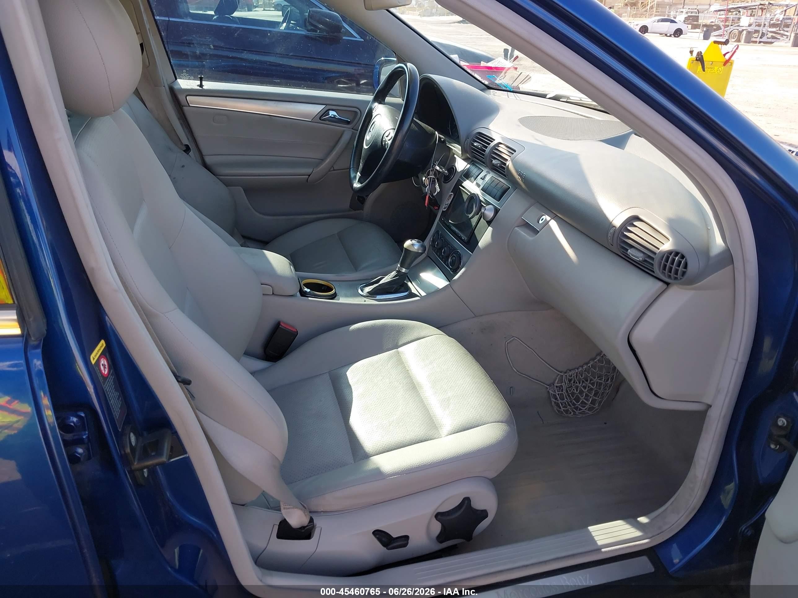 2005 Mercedes-benz C 230 Kompressor Sport Blue vin: WDBRF40J75F715169